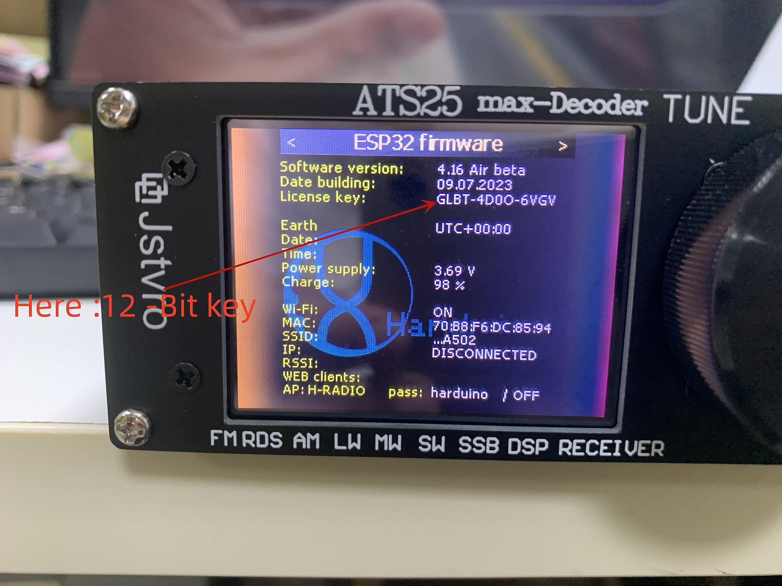 Amazon | ATS-25max-Decoder Si4732 フルバンドラジオレシーバー DSP